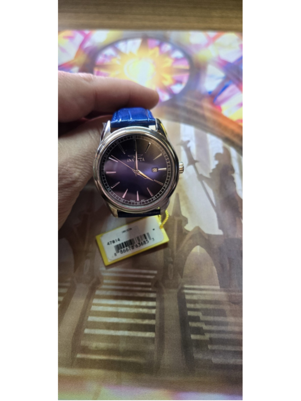 Invicta 47814 Men's Celestial 43mm Quartz Watch Blue Brand New WR100M - Picture 7 of 11